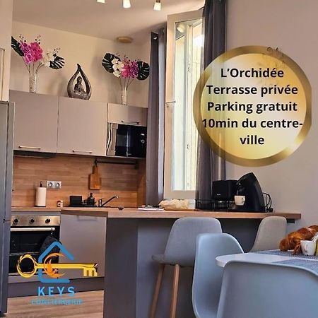 Apartmán L'Orchidee, Proche De La Gare Avec Clim Et Terrasse Narbonne Exteriér fotografie