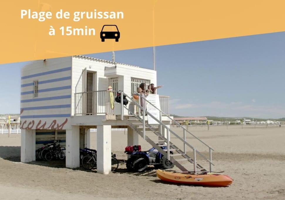 Apartmán L'Orchidee, Proche De La Gare Avec Clim Et Terrasse Narbonne Exteriér fotografie