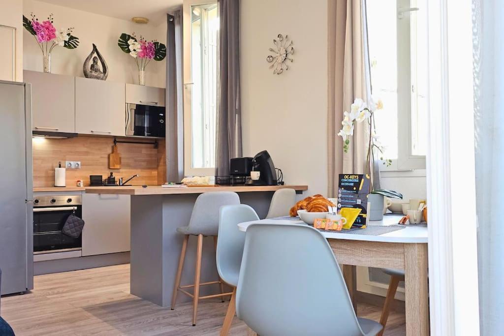 Apartmán L'Orchidee, Proche De La Gare Avec Clim Et Terrasse Narbonne Exteriér fotografie