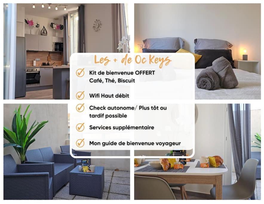 Apartmán L'Orchidee, Proche De La Gare Avec Clim Et Terrasse Narbonne Exteriér fotografie