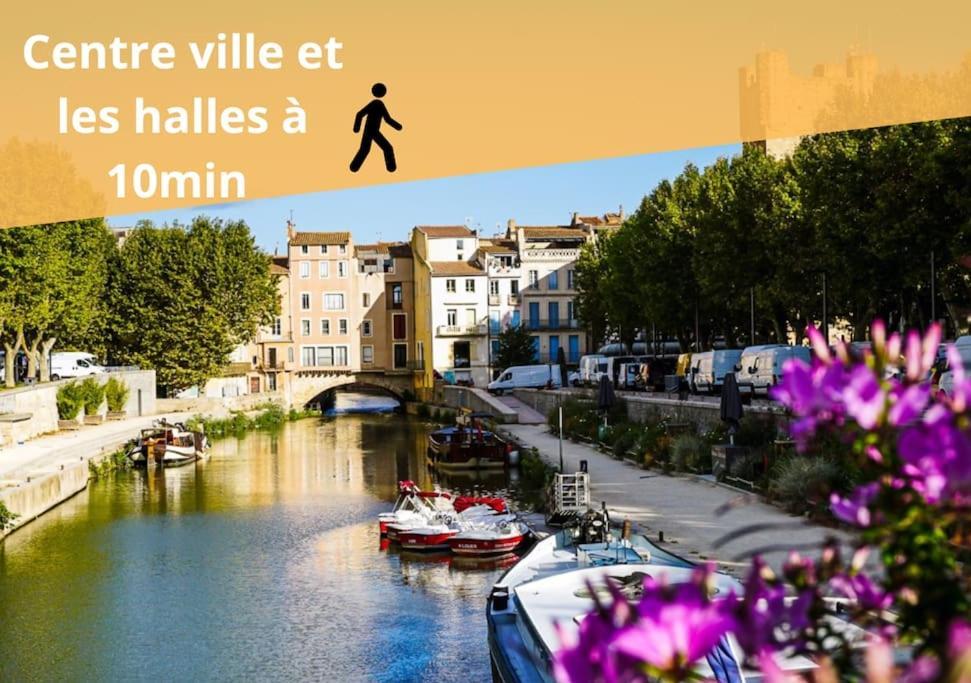 Apartmán L'Orchidee, Proche De La Gare Avec Clim Et Terrasse Narbonne Exteriér fotografie
